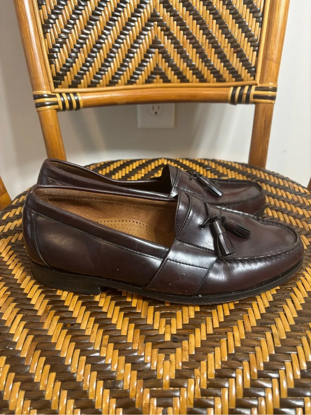 Cole Haan Tassel Loafers Leather Men’s 10